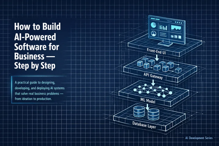 How to Build AI-Powered Software for Business — Step by Step