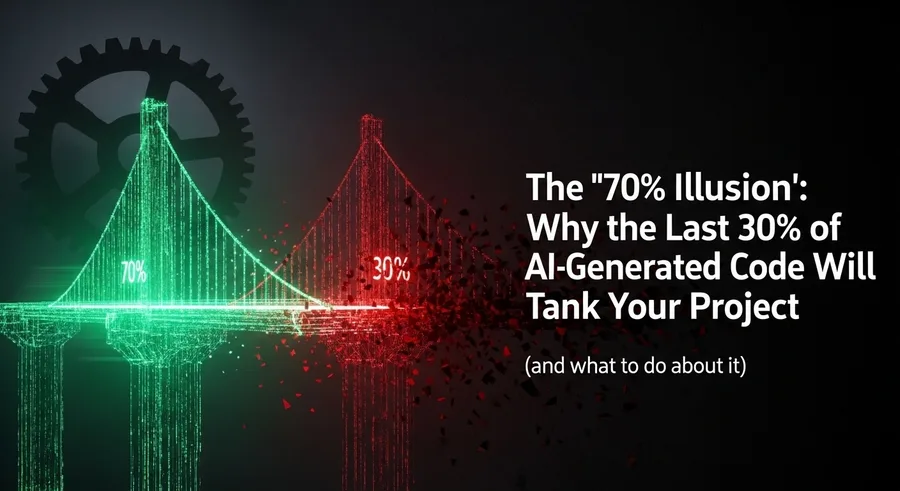 🛑 The '70% Illusion': Why the Last 30% of AI-Generated Code Will Tank Your Project (and what to do about it)